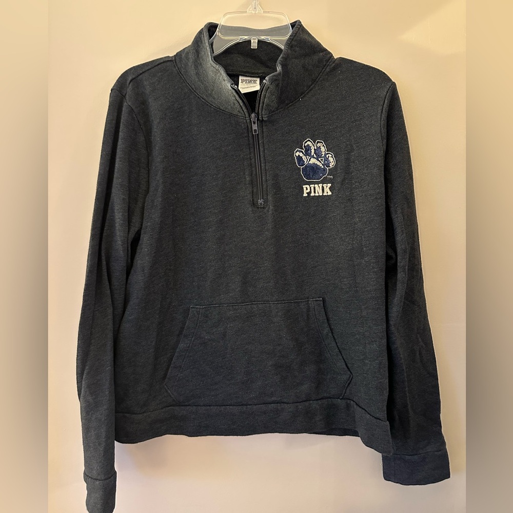 Victorias Secret PINK Pittsburgh Panthers Quarter Zip Pullover - Size L